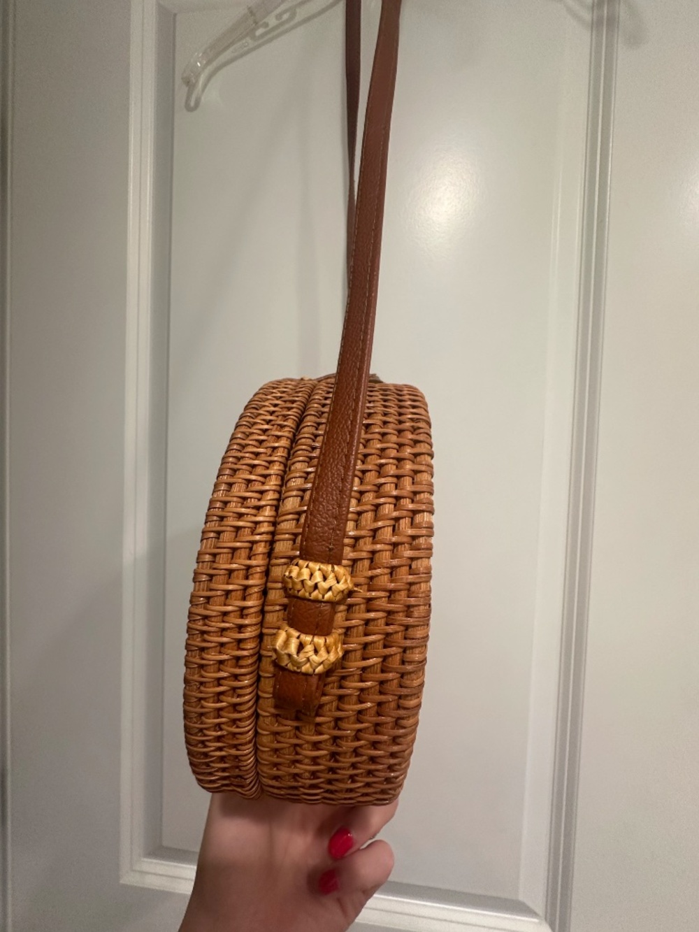 Round Rattan Bag - Picture 2 of 3